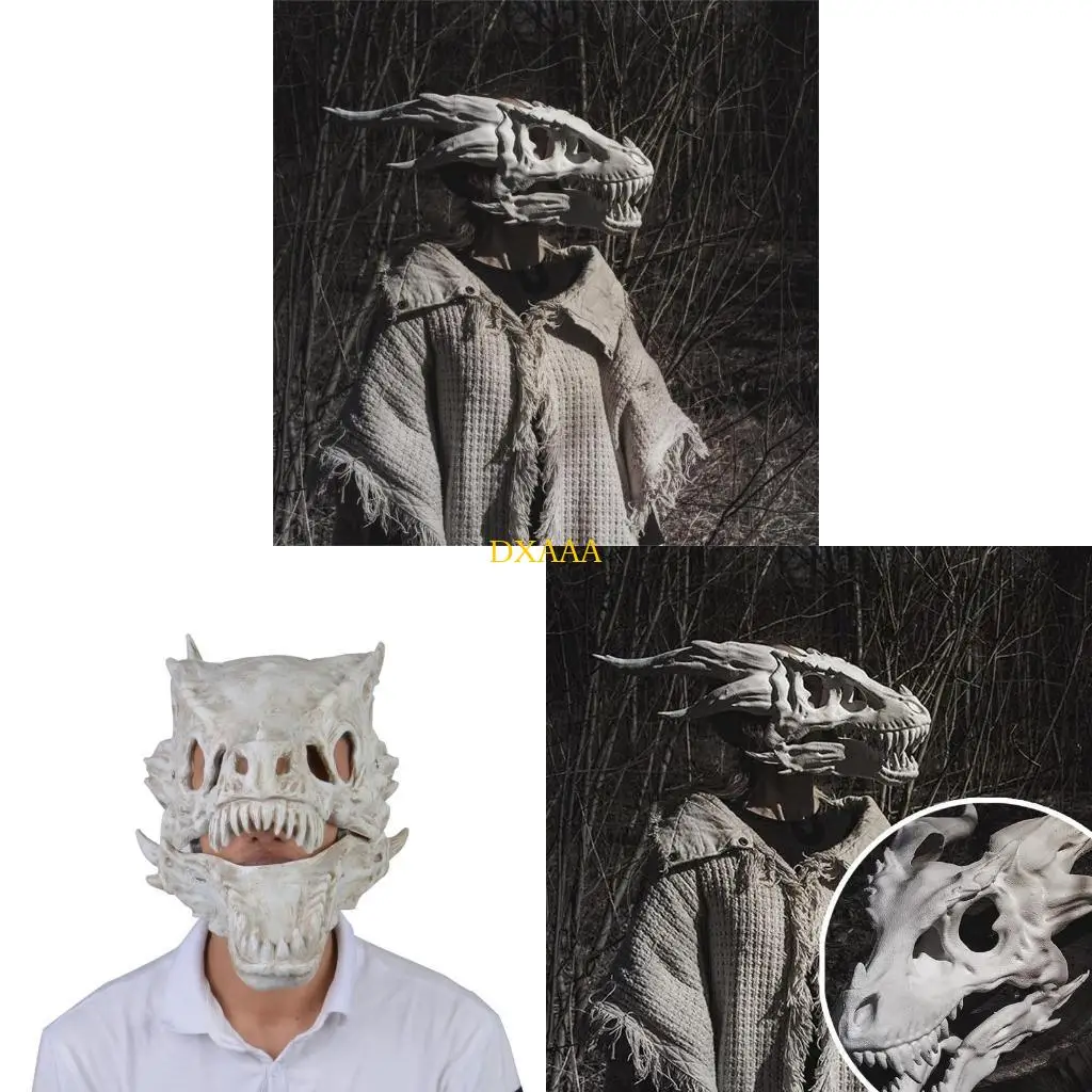 DXAA Dragon God Skeleton Mask Dragon Bone Headgear Halloween Cosplay Costume Prop
DXAA Dragon God Skeleton Mask Dragon Bone Headgear Halloween Cosplay Costume Prop