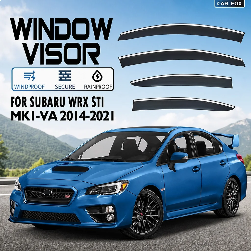 4Pcs Car Window Visors For Subaru WRX STI 2014-2021 Rain Guards Sun Deflectors Weathershields Accessories
4Pcs Car Window Visors For Subaru WRX STI 2014-2021 Rain Guards Sun Deflectors Weathershields Accessories