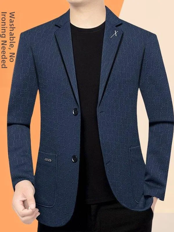 Busin Casual Men's Suit Jaet Mid-aged Dad Sle High-end Spring Autumn New Arrival Thiened Single-breasted Coat
Busin Casual Men's Suit Jaet Mid-aged Dad Sle High-end Spring Autumn New Arrival Thiened Single-breasted Coat