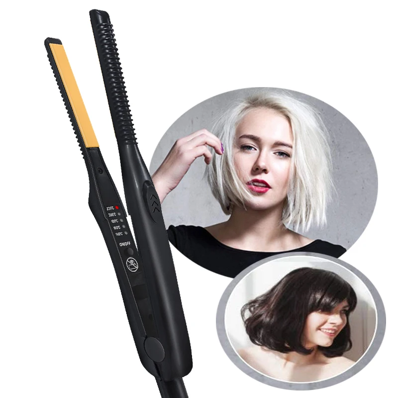 2-in-1 Professional Hair Straightener and Curling Iron Mini Ceramic Straightener with Adjustable Temperature Small Flat Iron
2-in-1 Professional Hair Straightener and Curling Iron Mini Ceramic Straightener with Adjustable Temperature Small Flat Iron