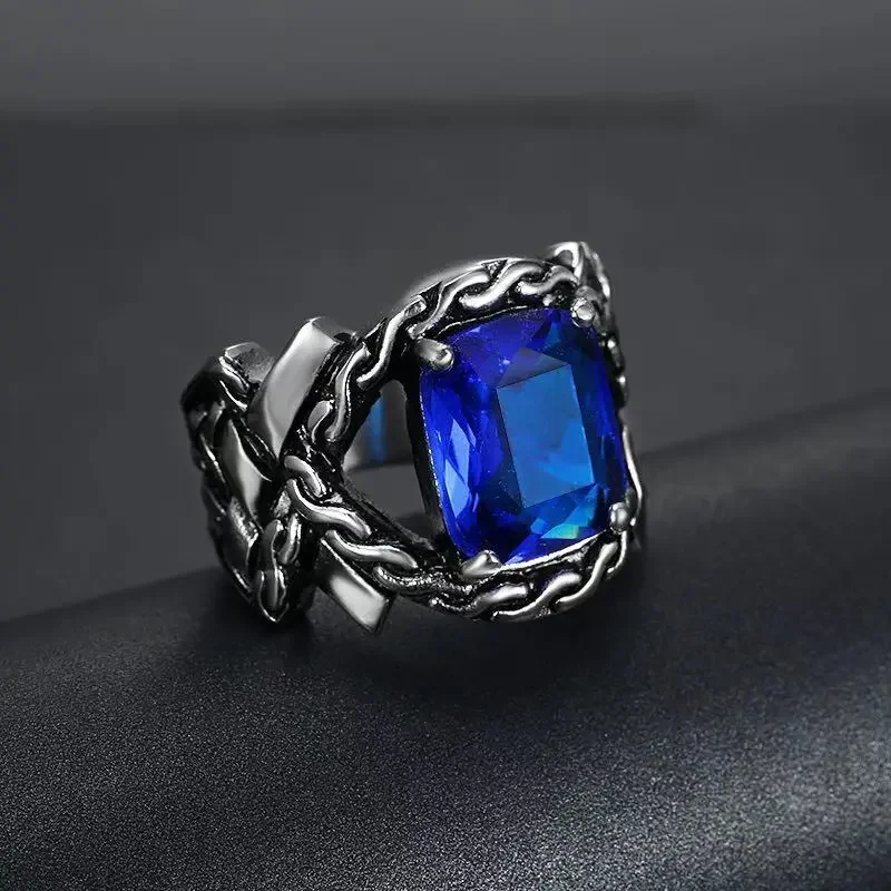 Stainless Steel Twist Men's for Rings with Gemstone Size 7-15
Stainless Steel Twist Men's for Rings with Gemstone Size 7-15