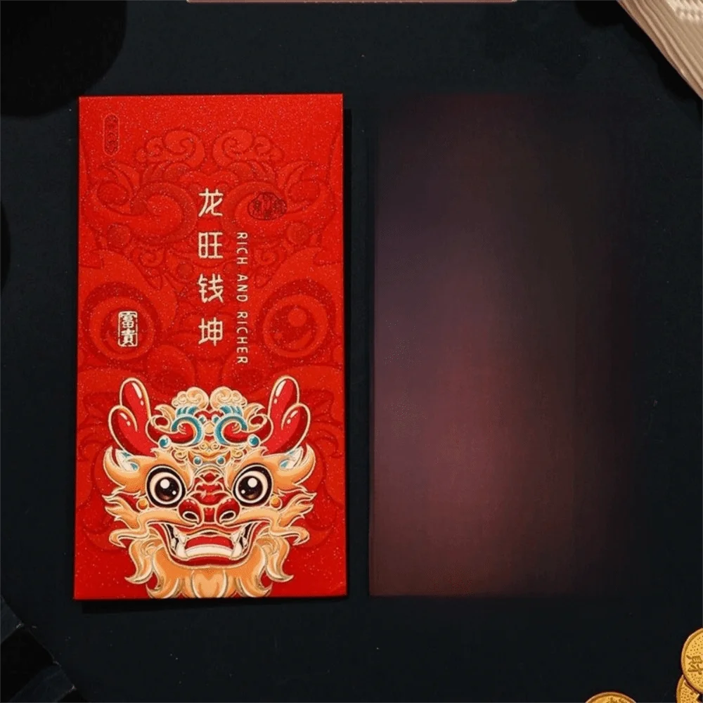 6Pcs/set Paper Dragon Zodiac Red Packet Hot Stamping Printing New Year Red Envelopes Cute Lucky Red Packets Spring Festival
6Pcs/set Paper Dragon Zodiac Red Packet Hot Stamping Printing New Year Red Envelopes Cute Lucky Red Packets Spring Festival