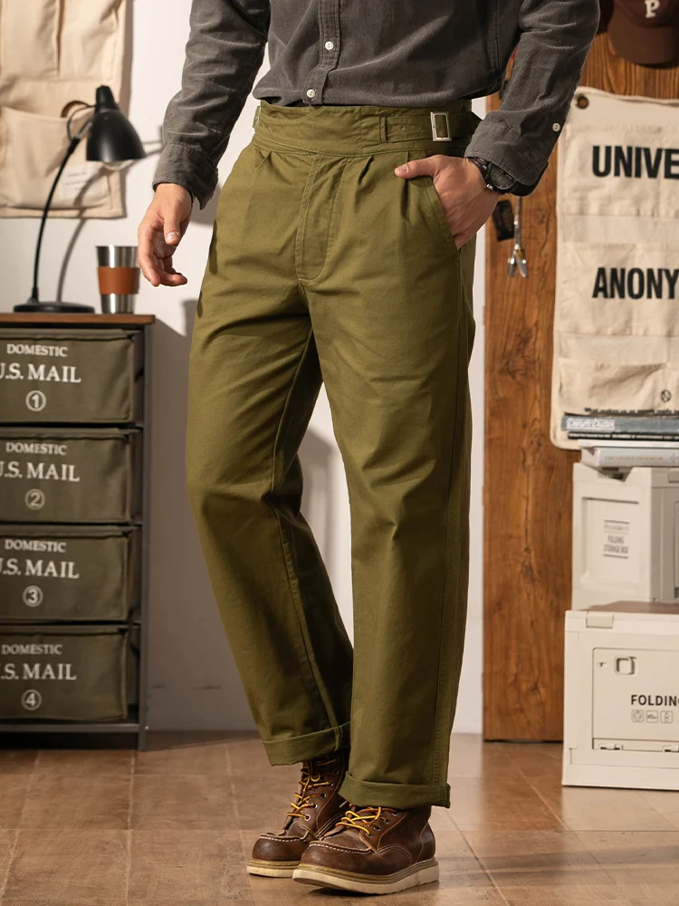 Мужские прямые брюки в стиле милитари с высокой талией в американском стиле ретро, повседневные брюки, осенний сезон, свободный крой, хлопок
Мужские прямые брюки в стиле милитари с высокой талией в американском стиле ретро, повседневные брюки, осенний сезон, свободный крой, хлопок