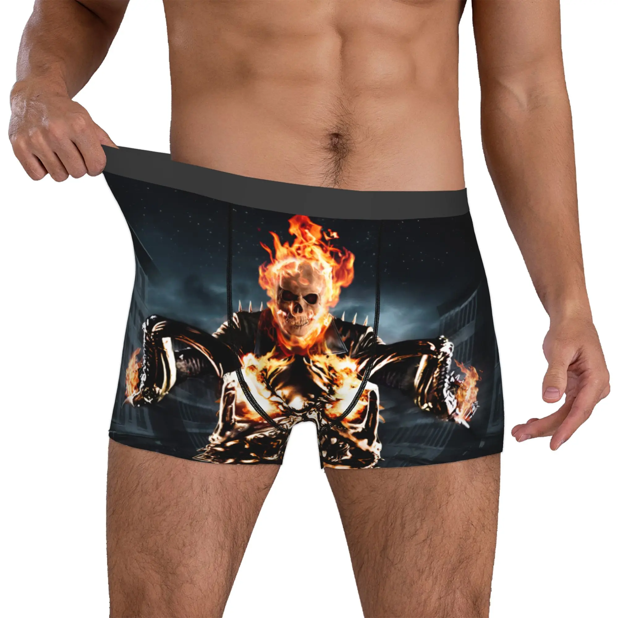 Custom Fashion Ghosts Anime Riders Boxers Shorts Panties Men's Underpants Comfortable Blazing Skull Briefs Underwear
Custom Fashion Ghosts Anime Riders Boxers Shorts Panties Men's Underpants Comfortable Blazing Skull Briefs Underwear