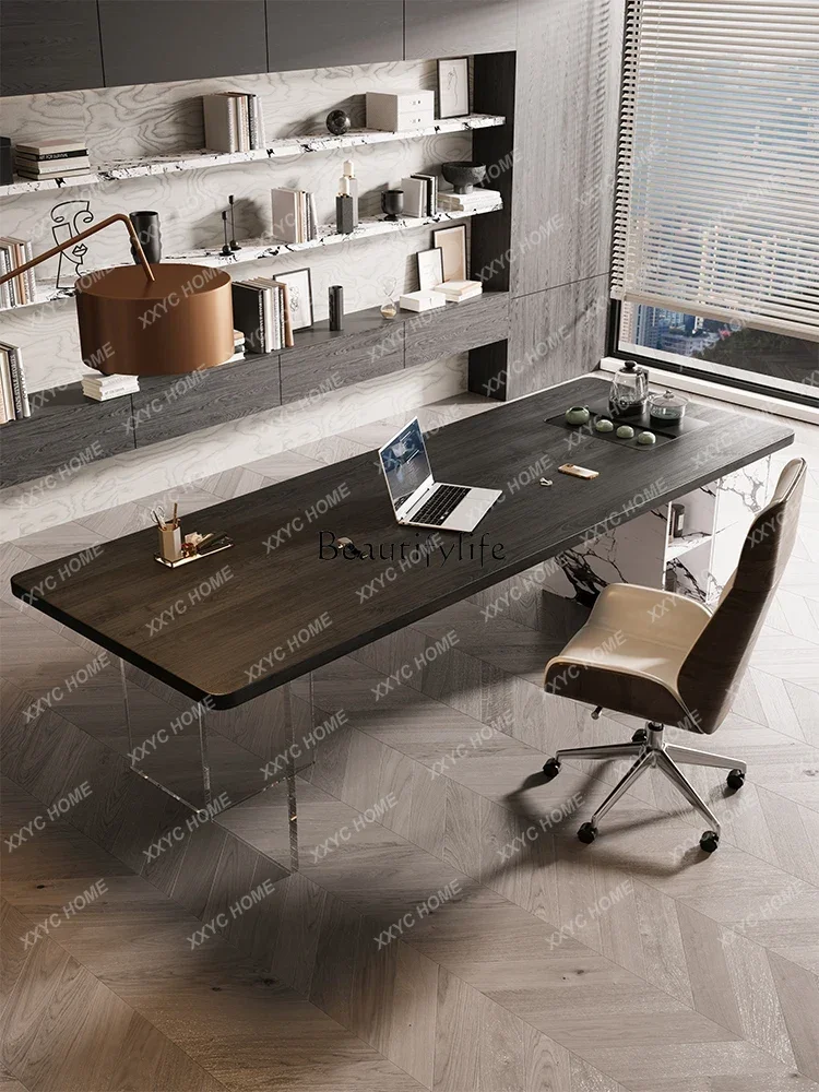 W Solid wood minimalist desk tea table integrated dual-purpose modern high-end sense
W Solid wood minimalist desk tea table integrated dual-purpose modern high-end sense