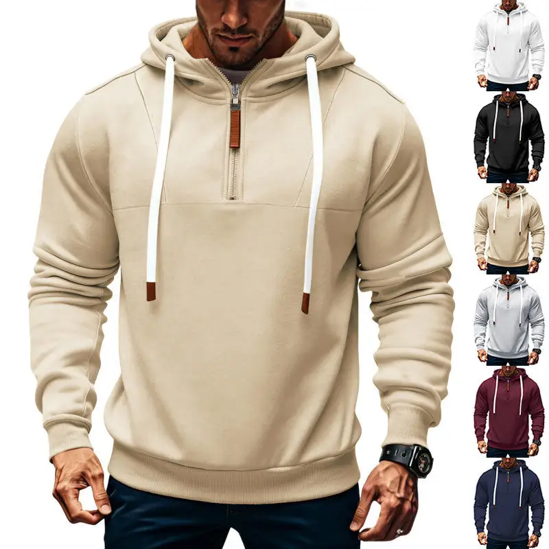 Thickened Fleece Drawstring Hooded Zipper Tank Top Sweatshirt for Men Casual Comfortable Loose Fit Winter Outwear
Thickened Fleece Drawstring Hooded Zipper Tank Top Sweatshirt for Men Casual Comfortable Loose Fit Winter Outwear