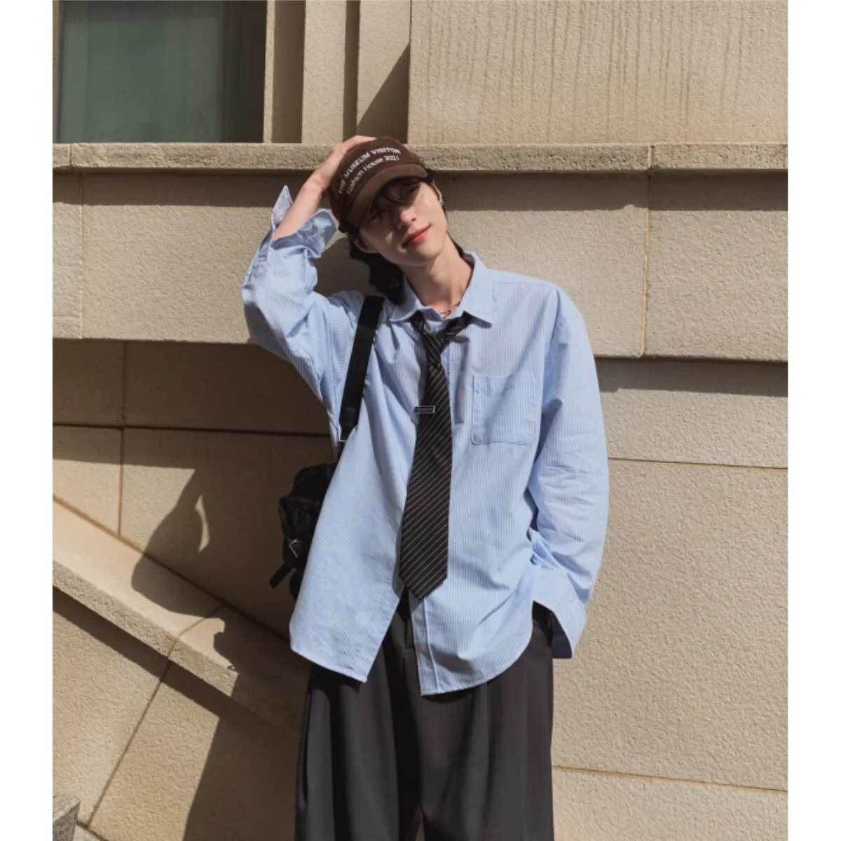Men's Japanese-Inspired Oversized Long Sleeve Casual Shirt - Relaxed Fit Button-Down Streetwear Top for Trendy Layered Outfits
Men's Japanese-Inspired Oversized Long Sleeve Casual Shirt - Relaxed Fit Button-Down Streetwear Top for Trendy Layered Outfits