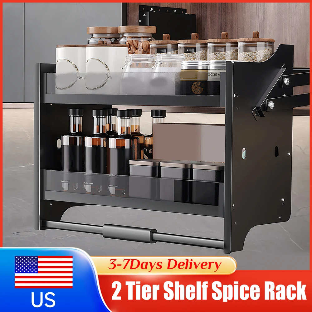 Heavy Duty Pull Down Shelf Upper Wall Cabinet Organizer with Non-Slip Handle Pneumatic Damper Space Saving Lift Basket Supplies
Heavy Duty Pull Down Shelf Upper Wall Cabinet Organizer with Non-Slip Handle Pneumatic Damper Space Saving Lift Basket Supplies