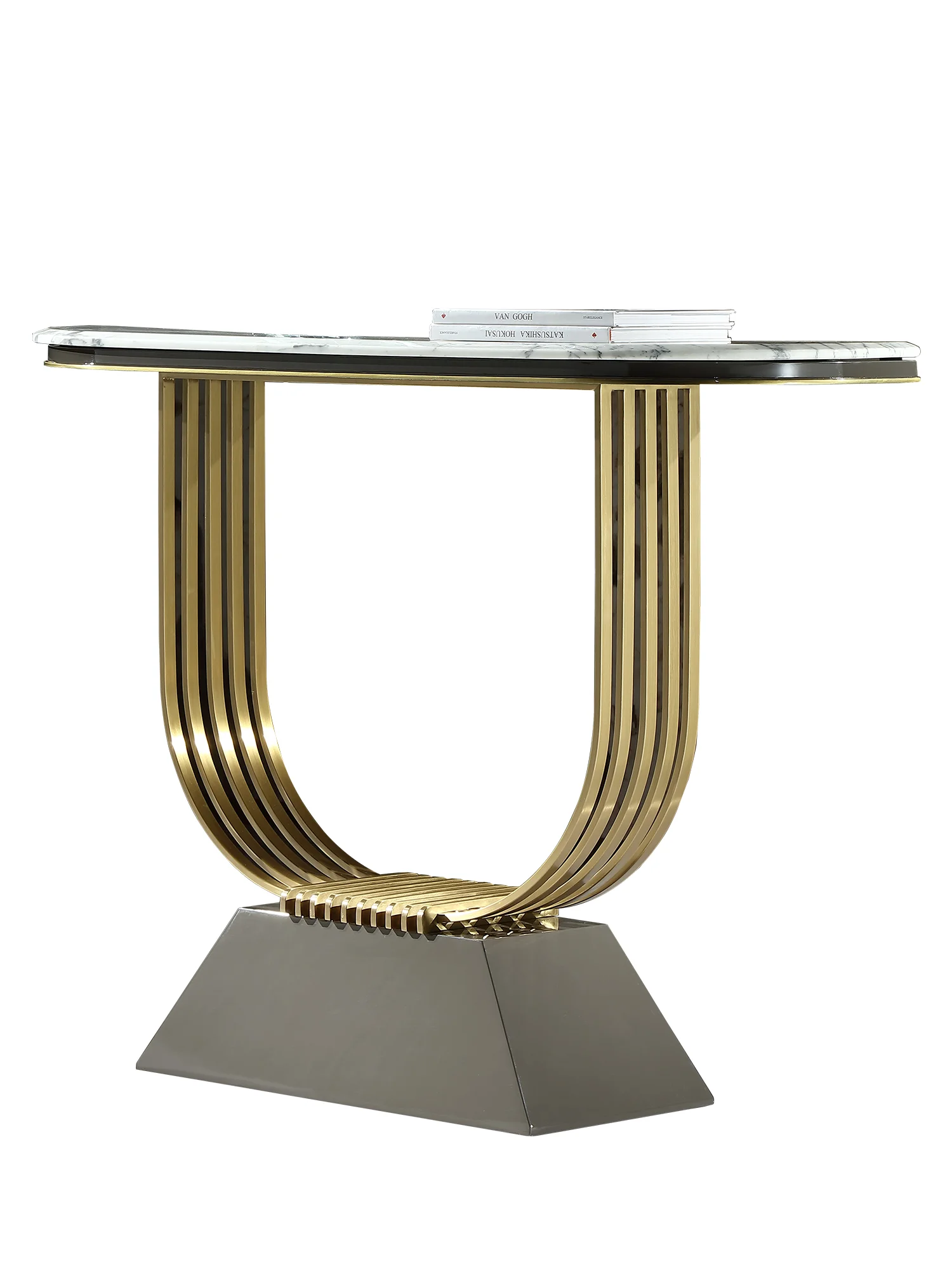 Modern Italian light luxury marble entry door decoration entrance table design
Modern Italian light luxury marble entry door decoration entrance table design