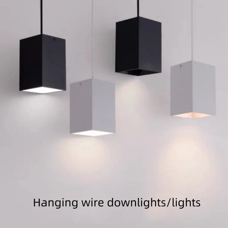 LED hanging line open-mounted square downlight home business dining living room aisle anti-glare downlight
LED hanging line open-mounted square downlight home business dining living room aisle anti-glare downlight