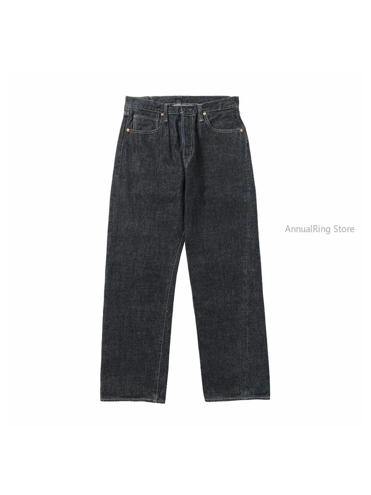 American Vintage Multi‑Slub Red Selvage Denim Jeans WWII Straight Raw Denim Five‑Pocket Amekaji Long Pants
American Vintage Multi‑Slub Red Selvage Denim Jeans WWII Straight Raw Denim Five‑Pocket Amekaji Long Pants