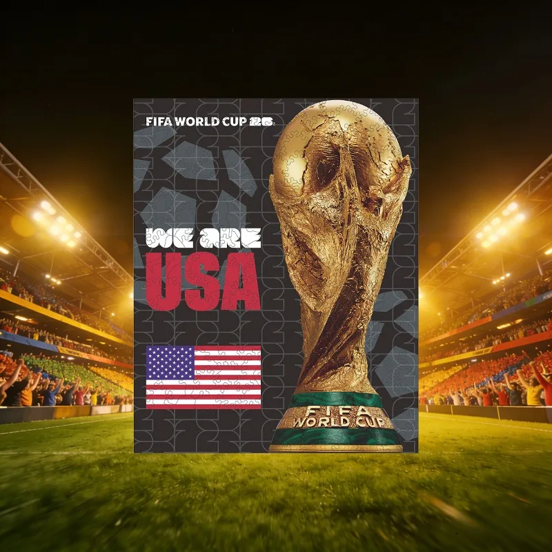 USA Cup FIFA World Cup Wooden Puzzle for Adults Irregular Jigsaw Brain Teaser Stress Relief Toy Home Decor Football Fans Gift
USA Cup FIFA World Cup Wooden Puzzle for Adults Irregular Jigsaw Brain Teaser Stress Relief Toy Home Decor Football Fans Gift