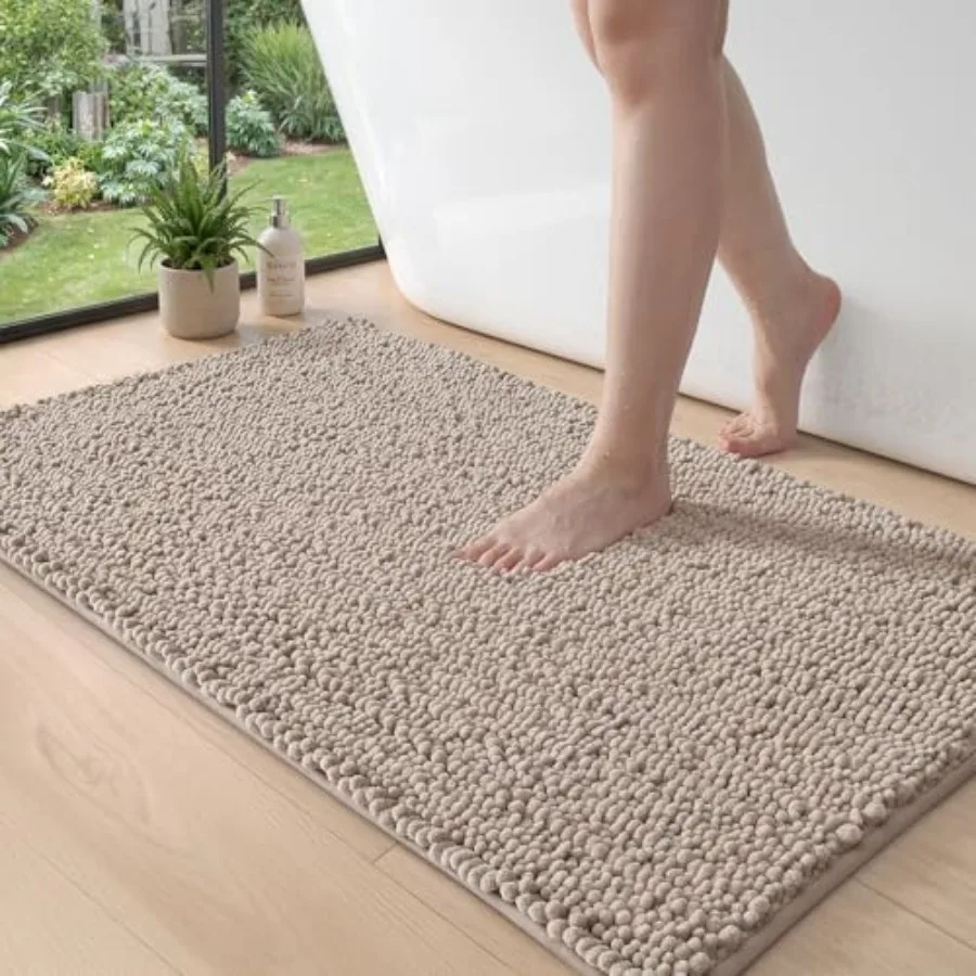 Bathroom Rugs 24x43 Super Soft Thick Chenille Absorbent Bath Mat Non Slip Machine Washable Fluffy Shag Bathmat for Tub Shower F
Bathroom Rugs 24x43 Super Soft Thick Chenille Absorbent Bath Mat Non Slip Machine Washable Fluffy Shag Bathmat for Tub Shower F
