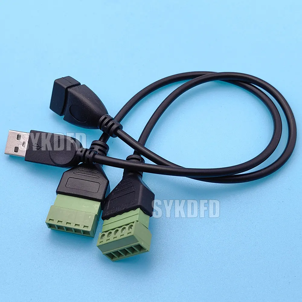 1Pcs USB 2.0 A Male /Female to 5 Pin Screw Connector with Shield Terminal Plug Adapter Cable Cord
1Pcs USB 2.0 A Male /Female to 5 Pin Screw Connector with Shield Terminal Plug Adapter Cable Cord
