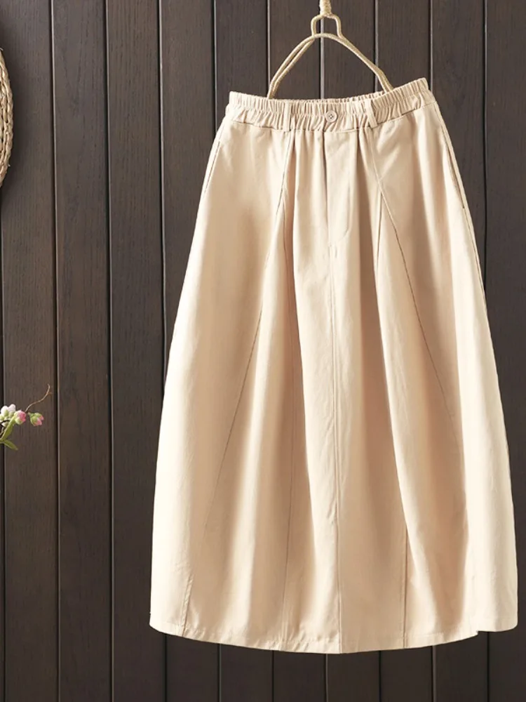 High Waist A-Line Midi Cotton Skirt Women's Spring Slimming Design Flared Cut Floral Print Casual Workwear Skirt
High Waist A-Line Midi Cotton Skirt Women's Spring Slimming Design Flared Cut Floral Print Casual Workwear Skirt