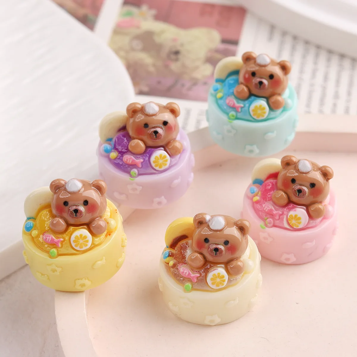 New Capybara Cake 3D Resin Cabochon 20pcs Kawaii Crafts for DIY Decoration Accessories Wholesale Resins Ornament Bulk Supplier
New Capybara Cake 3D Resin Cabochon 20pcs Kawaii Crafts for DIY Decoration Accessories Wholesale Resins Ornament Bulk Supplier