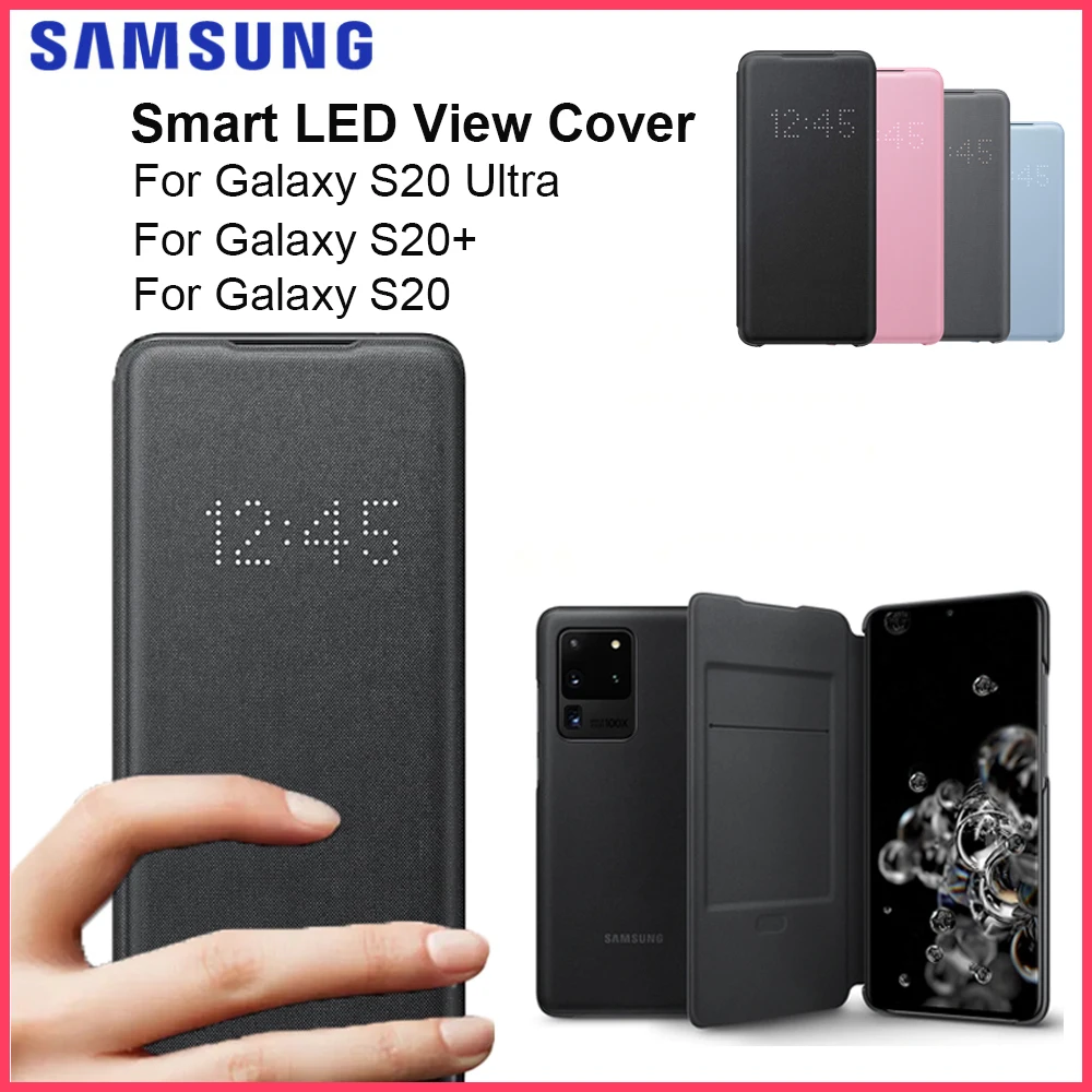 Оригинальный чехол для смартфона Samsung Galaxy S20 S20 + S20Ultra 5G со светодиодной подсветкой, раскладушка, умный светодиодный защитный чехол для сна
Оригинальный чехол для смартфона Samsung Galaxy S20 S20 + S20Ultra 5G со светодиодной подсветкой, раскладушка, умный светодиодный защитный чехол для сна