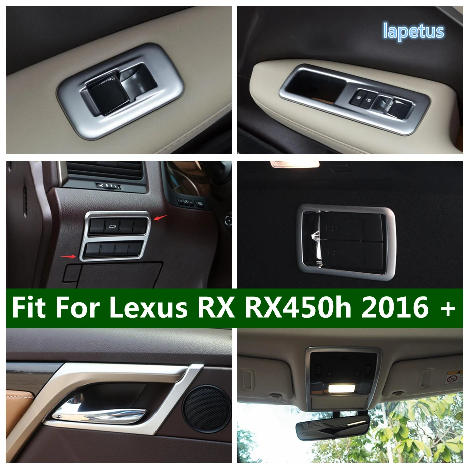 Reading Light Lamp Decoration Trunk Control Switch Window Lift Button Cover Trim For Lexus RX RX450H 2016 - 2021 Car Accessories
Reading Light Lamp Decoration Trunk Control Switch Window Lift Button Cover Trim For Lexus RX RX450H 2016 - 2021 Car Accessories