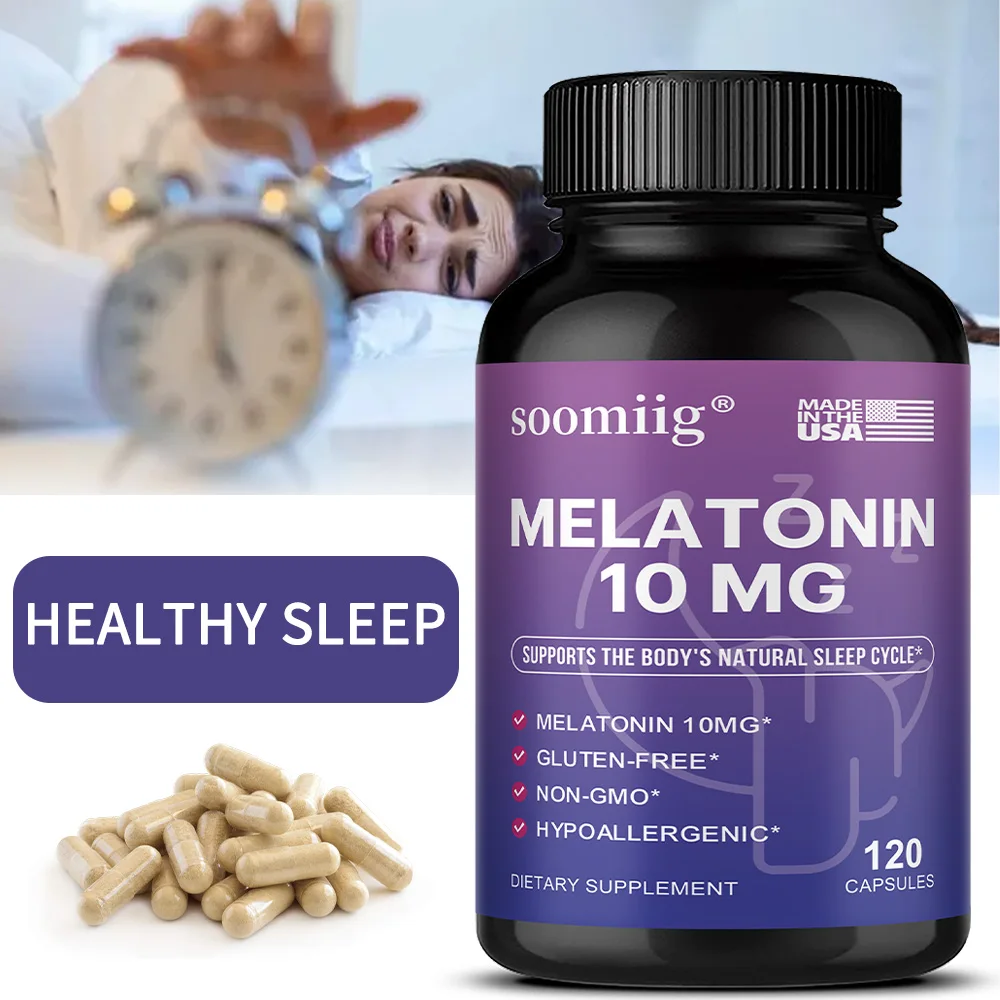 Melatonin 10mg Gummies & Capsules 30/60/120pcs - Fall Asleep Naturally, Fight Insomnia, Support Immunity & Improve Rest Quality
Melatonin 10mg Gummies & Capsules 30/60/120pcs - Fall Asleep Naturally, Fight Insomnia, Support Immunity & Improve Rest Quality