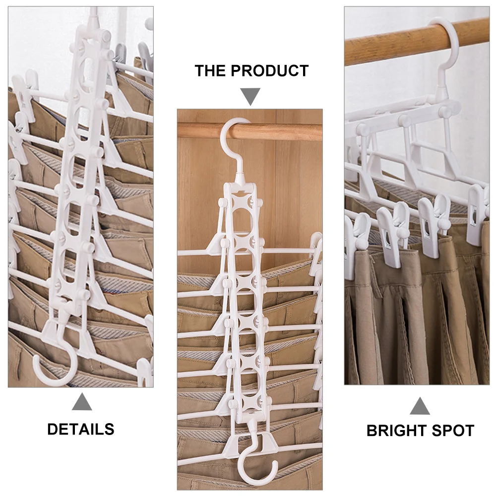 Multifunctional Folding Pants Rack Plastic Hanger for Clothes Skirts Belts Wrinkle Free 360 Degree Rotation Adjustable
Multifunctional Folding Pants Rack Plastic Hanger for Clothes Skirts Belts Wrinkle Free 360 Degree Rotation Adjustable