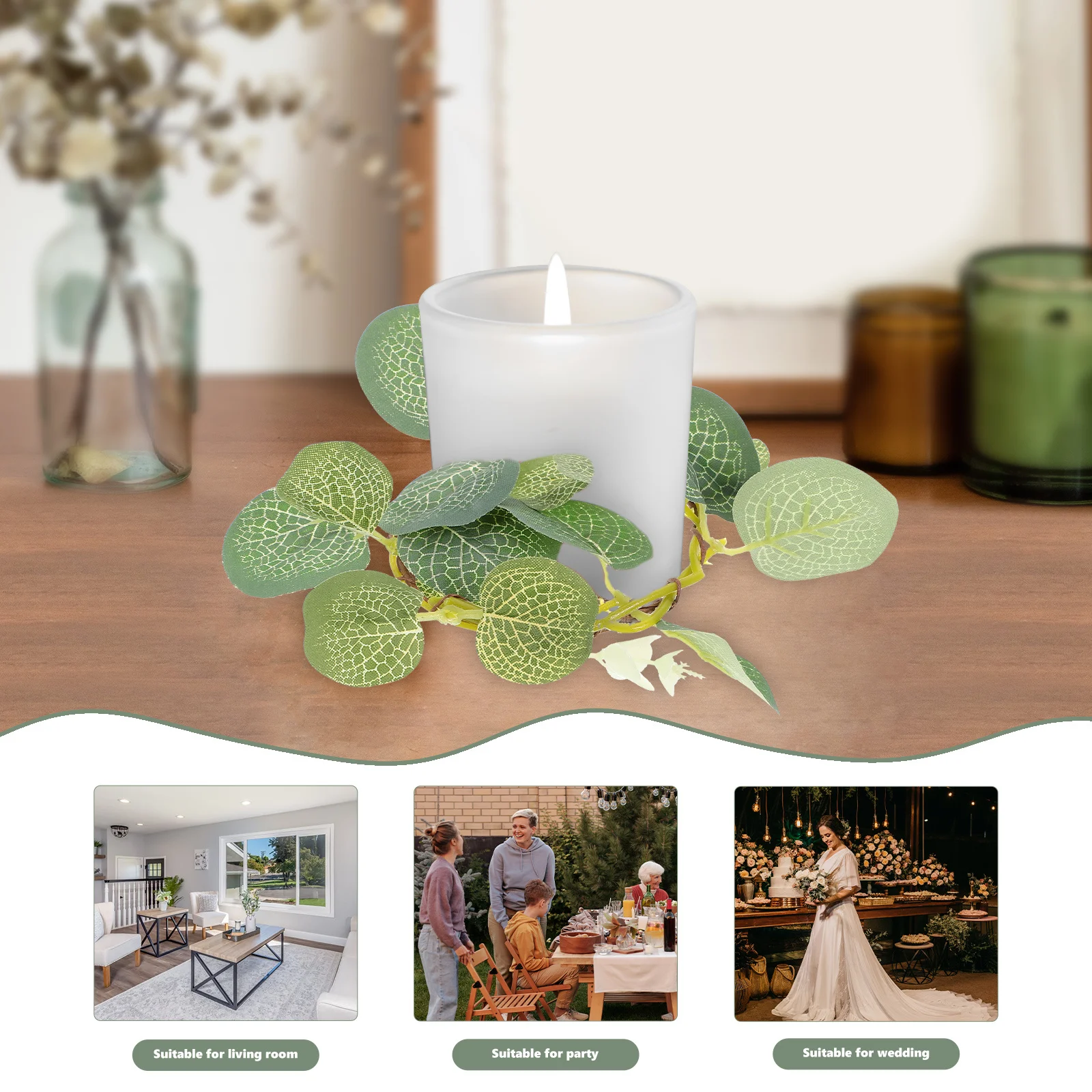 4Pcs Desktop Rings Decor Artificial Plant Wreath for Valentine's Day Spring Rings Table Wreath Mini Wreaths
4Pcs Desktop Rings Decor Artificial Plant Wreath for Valentine's Day Spring Rings Table Wreath Mini Wreaths