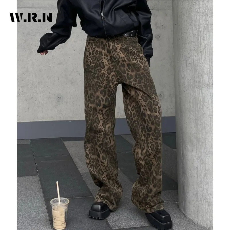 Leopard Print Baggy Jeans Women Y2k Vintage Fashion High Waist Cargo Denim Pants Harajuku High Street Wide Leg Trousers
Leopard Print Baggy Jeans Women Y2k Vintage Fashion High Waist Cargo Denim Pants Harajuku High Street Wide Leg Trousers
