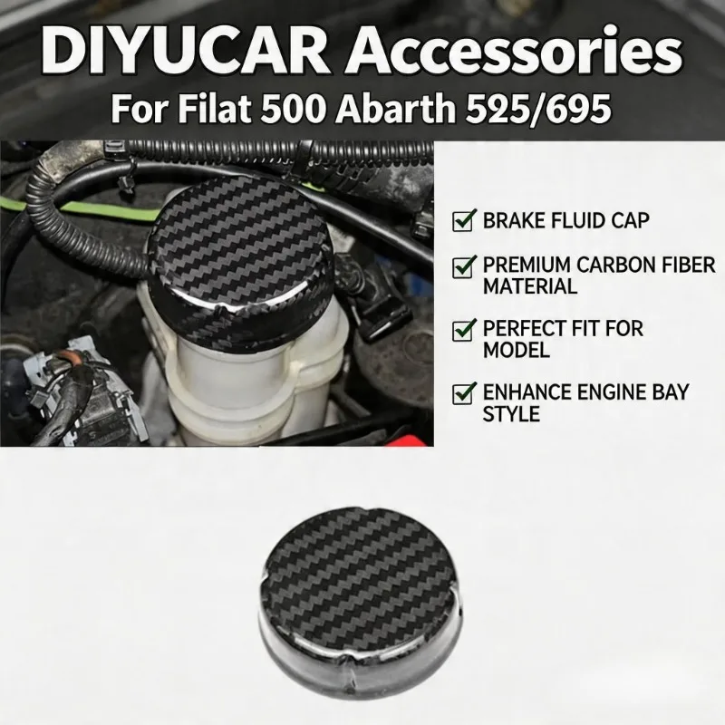 Для Fiat 500 500C Abarth 595 695 20-2024: Накладка на крышку бачка тормозной жидкости из настоящего карбона, аксессуары для интерьера
Для Fiat 500 500C Abarth 595 695 20-2024: Накладка на крышку бачка тормозной жидкости из настоящего карбона, аксессуары для интерьера