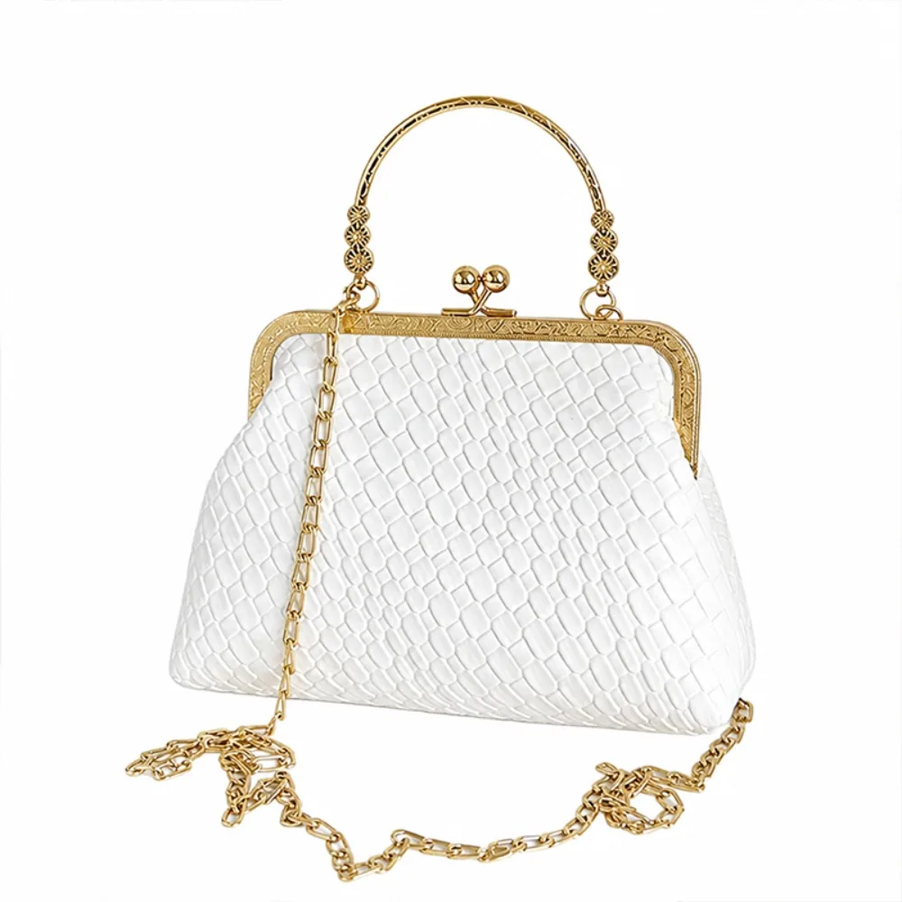Fashion PU Leather Women Handbag Metal Chain Strap Vintage Crossbody Bags Elegant Large Capacity Clip Lock Bag Daily Use
Fashion PU Leather Women Handbag Metal Chain Strap Vintage Crossbody Bags Elegant Large Capacity Clip Lock Bag Daily Use