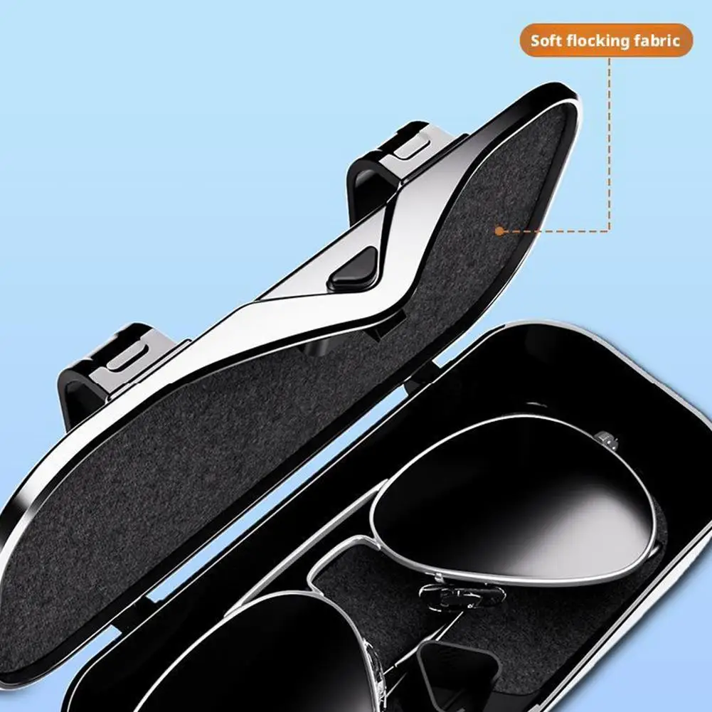 Портативный автомобильный нажимной чехол для очков, АБС-пластик, внутренняя защита от царапин, автомобильный держатель для солнцезащитных очков, солнцезащитный козырек, автомобильный держатель для линз 
Портативный автомобильный нажимной чехол для очков, АБС-пластик, внутренняя защита от царапин, автомобильный держатель для солнцезащитных очков, солнцезащитный козырек, автомобильный держатель для линз