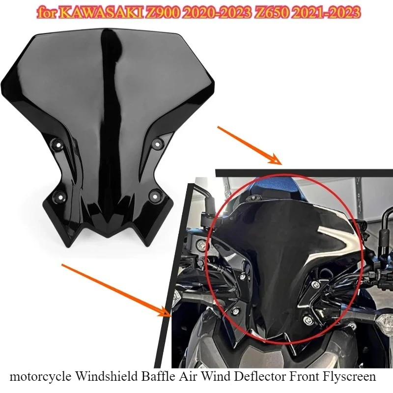 motorcycle Windshield Baffle Air Wind Deflector Front Flyscreen for Kawasaki Z 900 650 Z900 Z650 2020 2021 2022 2023
motorcycle Windshield Baffle Air Wind Deflector Front Flyscreen for Kawasaki Z 900 650 Z900 Z650 2020 2021 2022 2023