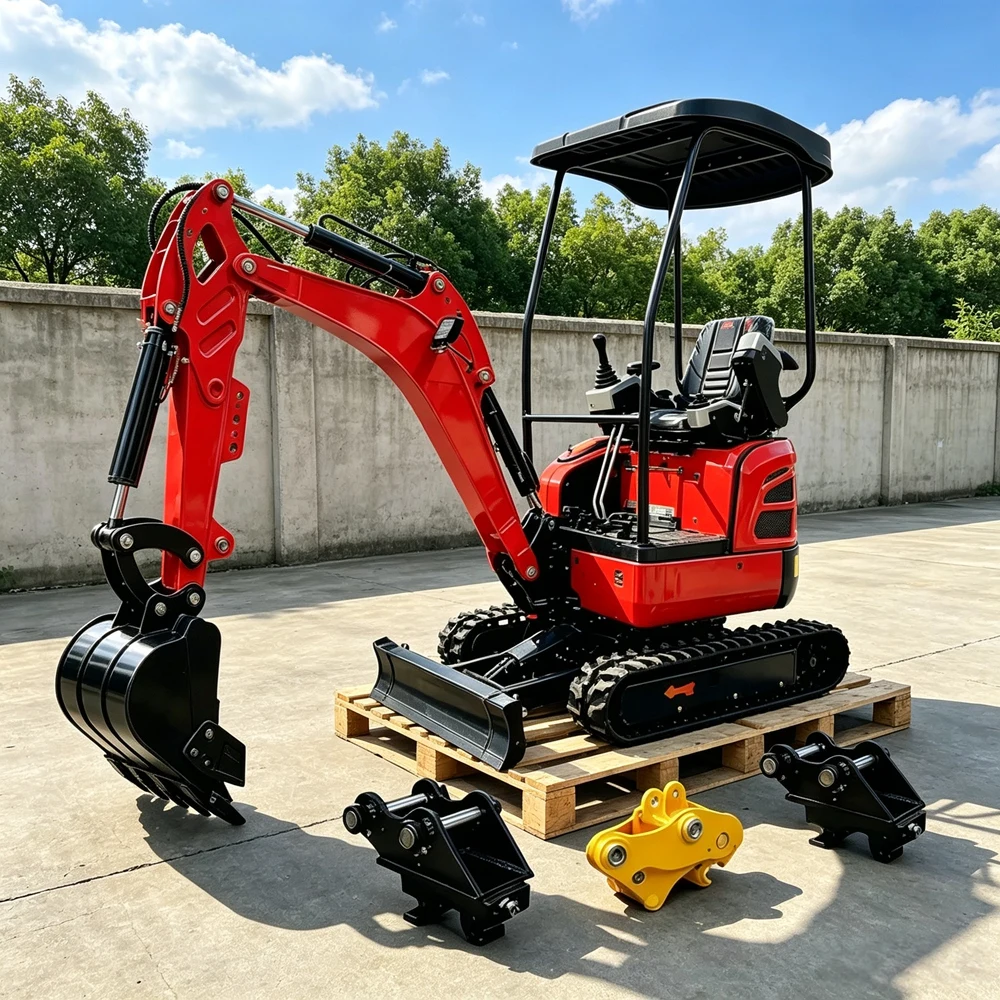 New Arrival Mini Excavator 1.5T With Thumb Clamp Can Be Added For Construction Farm Tractor Graafmachine Bager Europa Sale
New Arrival Mini Excavator 1.5T With Thumb Clamp Can Be Added For Construction Farm Tractor Graafmachine Bager Europa Sale