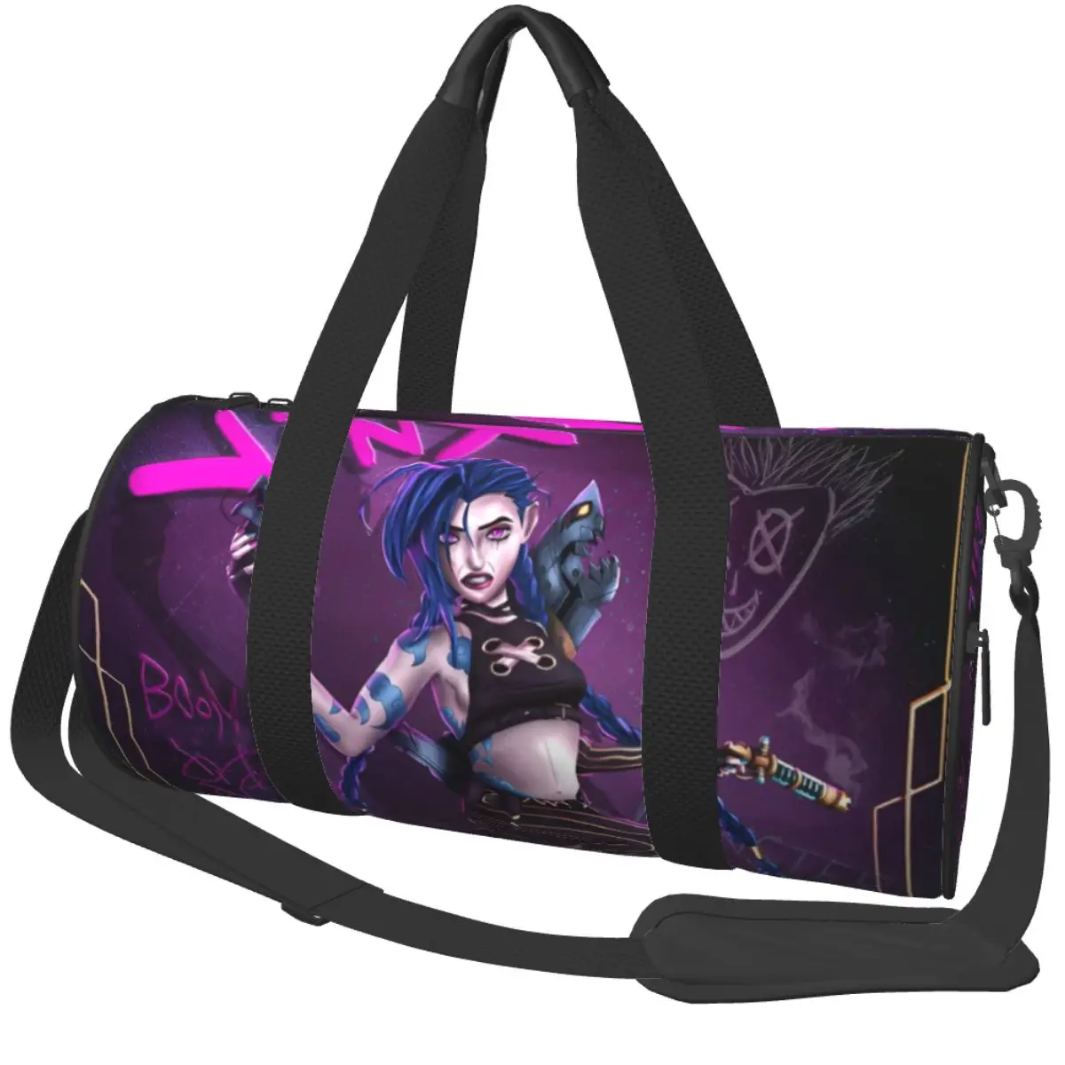 Мультяшная спортивная сумка Jinx Arcane, тренировочные спортивные сумки для мужчин и женщин, дизайнерская большая вместительная сумка для фитнеса, портативные сумки
Мультяшная спортивная сумка Jinx Arcane, тренировочные спортивные сумки для мужчин и женщин, дизайнерская большая вместительная сумка для фитнеса, портативные сумки