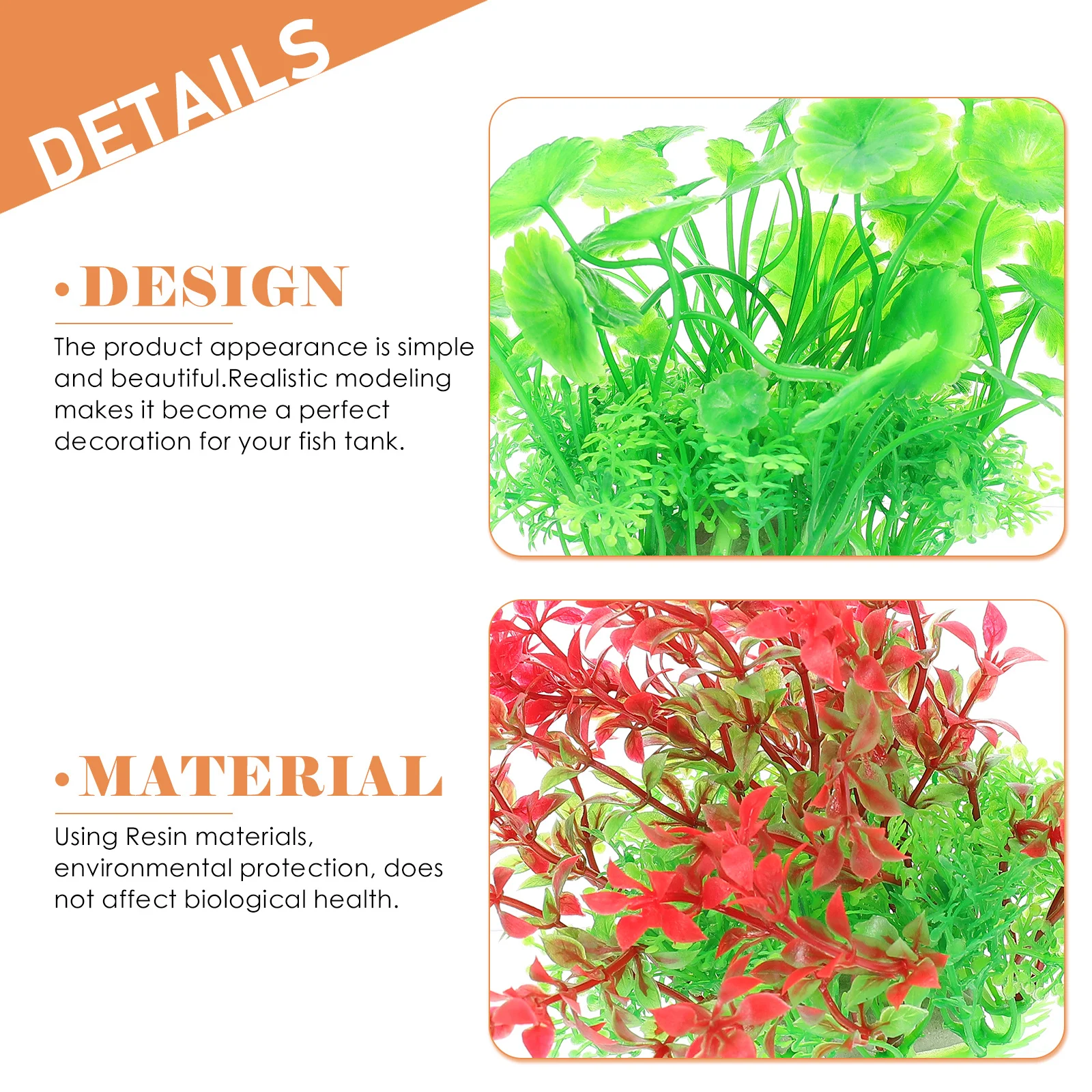 1Set Fake Plants Adorns Set Stylish Aquarium Water Plants Decor for Office Home Fish Tank Compact Non-Toxic Landscape Prop
1Set Fake Plants Adorns Set Stylish Aquarium Water Plants Decor for Office Home Fish Tank Compact Non-Toxic Landscape Prop