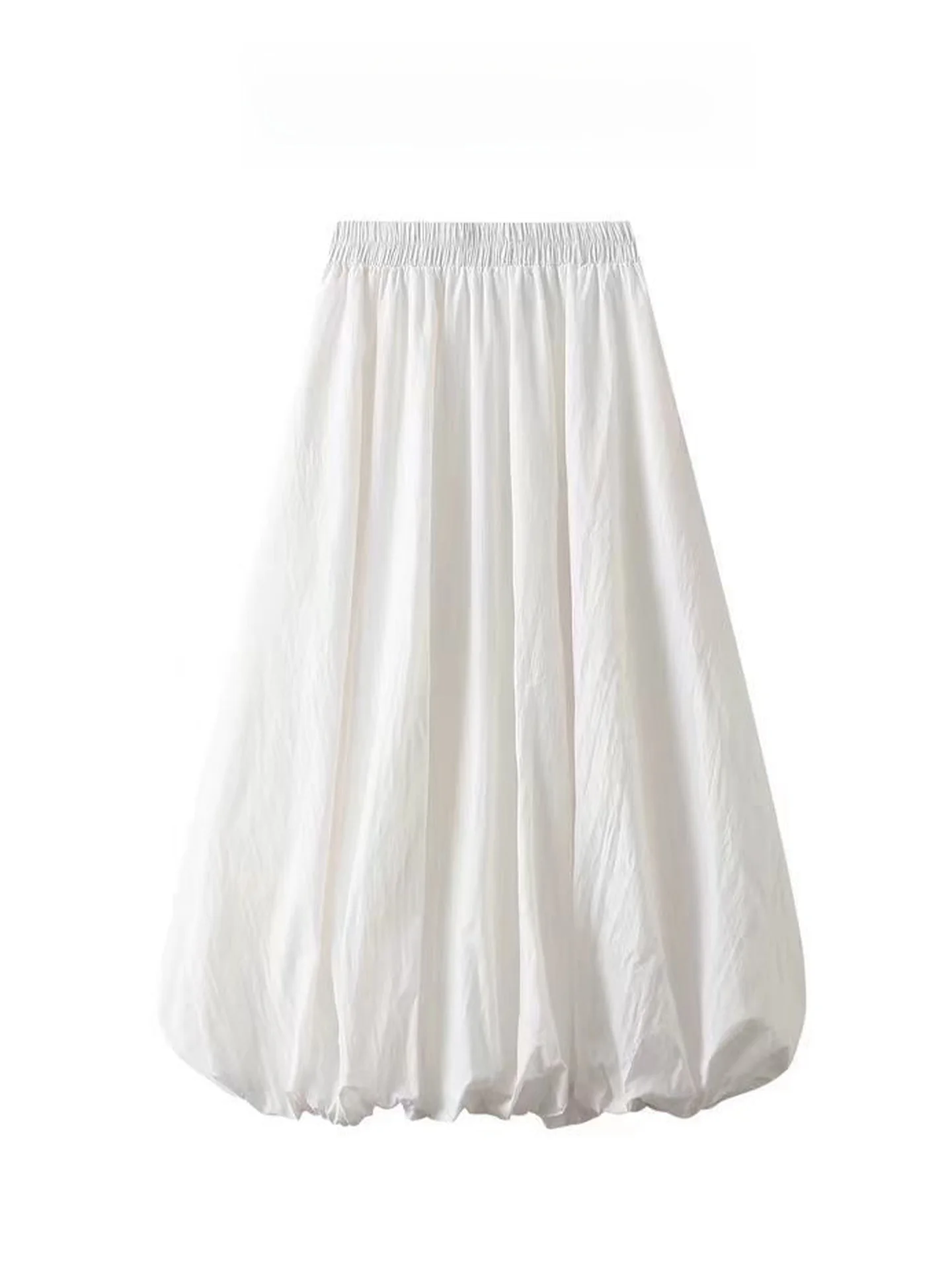 White Flower Bud Skirt Women's Mid-Length A-Line Lantern Sleeve Elastic Waist Design Spring Commute Style Korean Version
White Flower Bud Skirt Women's Mid-Length A-Line Lantern Sleeve Elastic Waist Design Spring Commute Style Korean Version