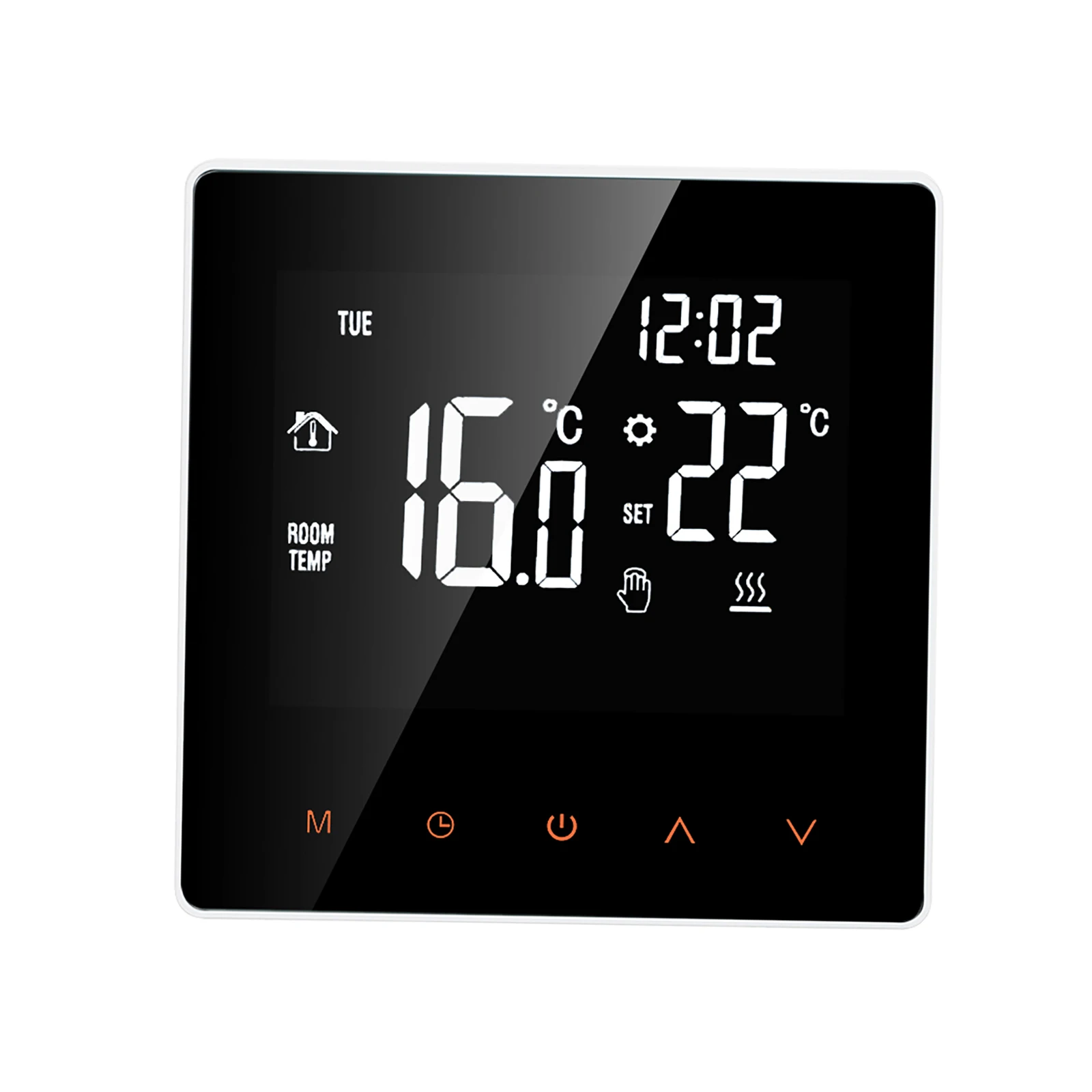 Smart Digital Thermostat Programmable Thermostat Intellight Temperature Controller LCD Touch Display White AC230V 50/60Hz
Smart Digital Thermostat Programmable Thermostat Intellight Temperature Controller LCD Touch Display White AC230V 50/60Hz 