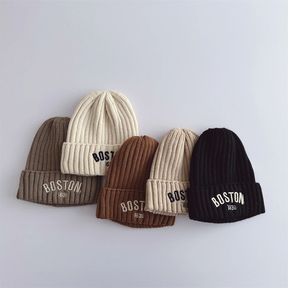 Winter New Baby Hat Soft Cotton Letter Embroidered 1-6 Years Boy Girl Hats Bonnet Solid Color Warm Knitted Beanies
Winter New Baby Hat Soft Cotton Letter Embroidered 1-6 Years Boy Girl Hats Bonnet Solid Color Warm Knitted Beanies