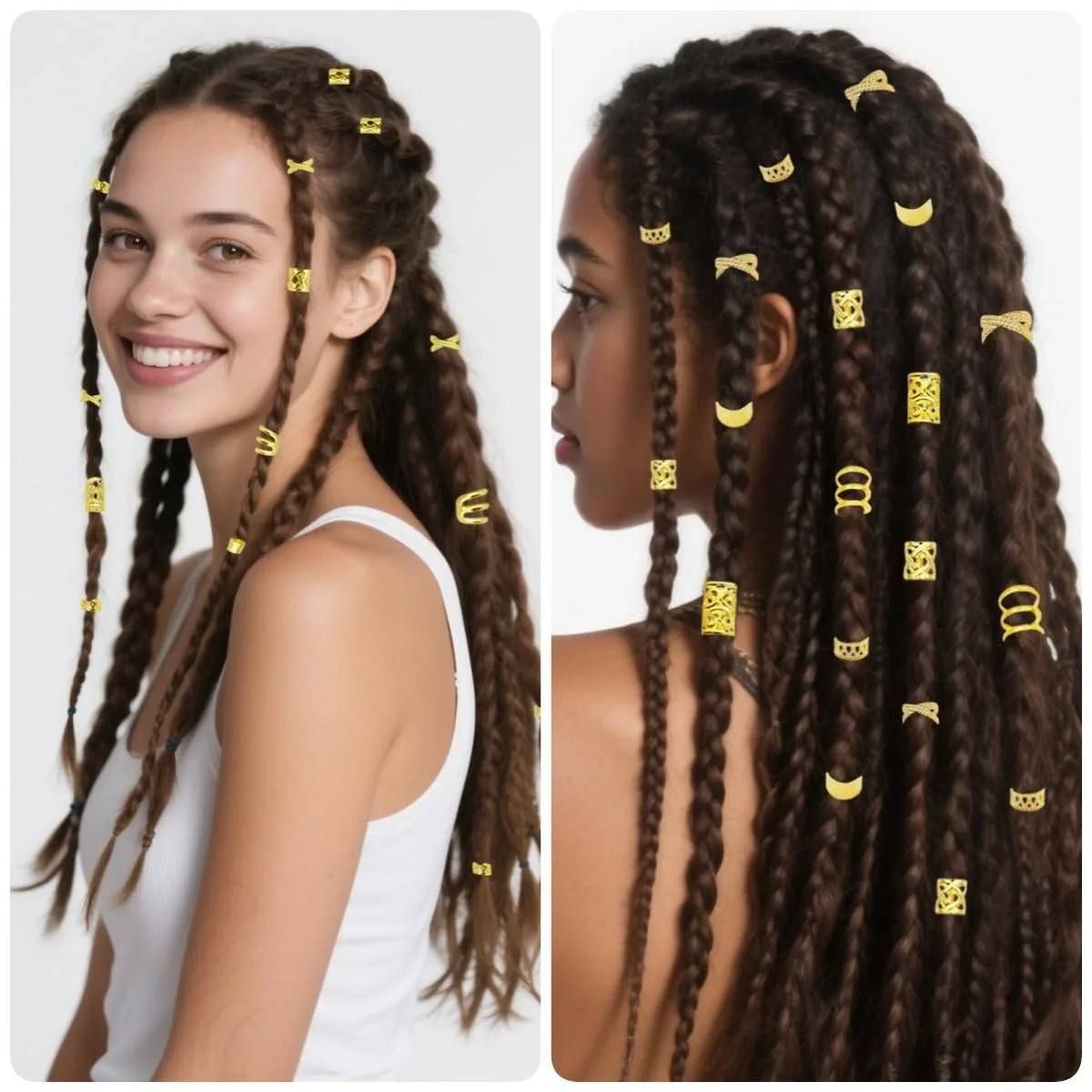 Dreadlock Hair Rings Set Metal Braid Cuffs for Amazon Shein Temu Cross Border Managed Supply Wholesale
Dreadlock Hair Rings Set Metal Braid Cuffs for Amazon Shein Temu Cross Border Managed Supply Wholesale