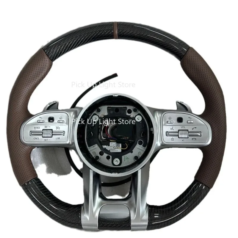 Suitable for 18-21 C190 R190 true carbon fiber car steering wheel modification 
Suitable for 18-21 C190 R190 true carbon fiber car steering wheel modification