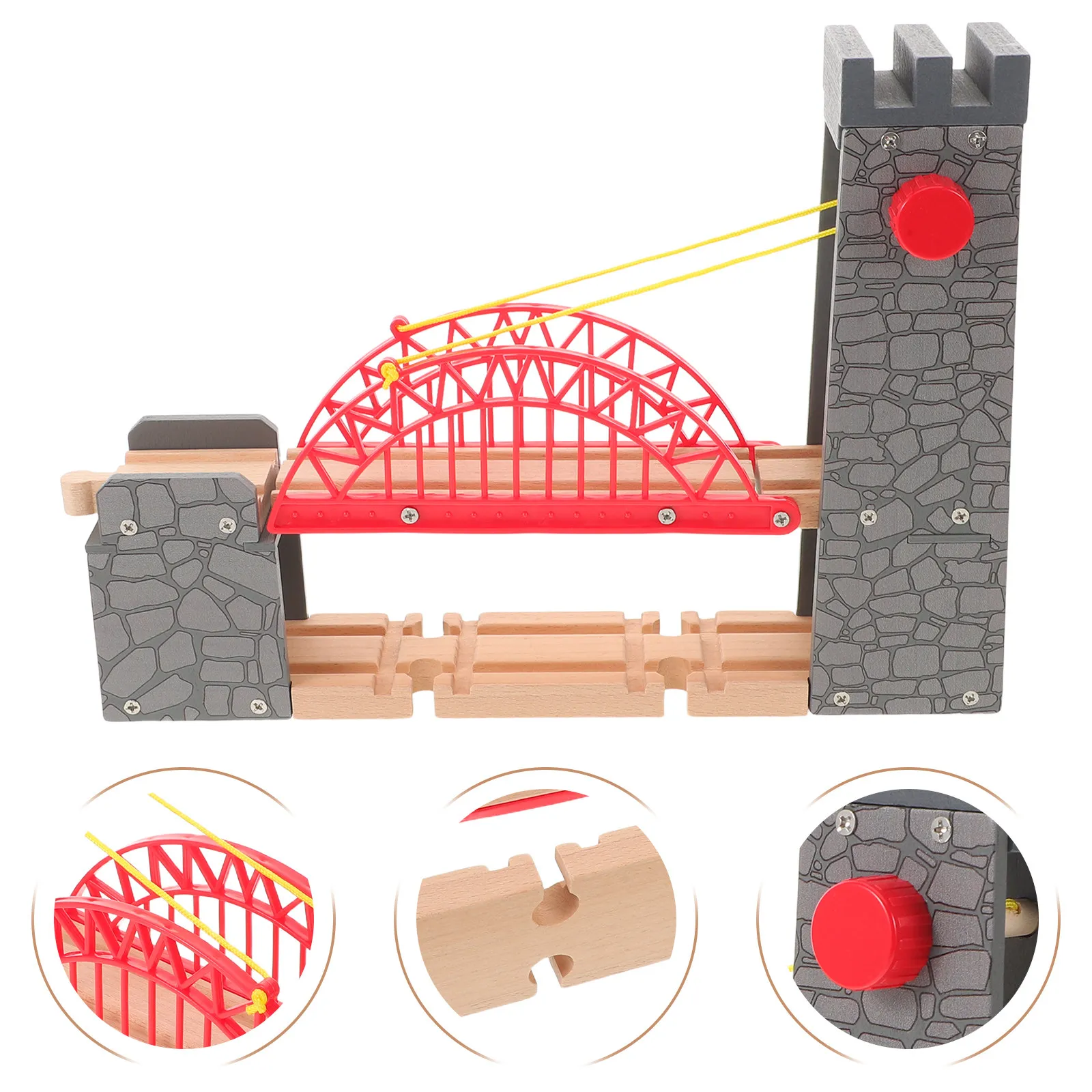 Wooden Train Set Accessories Wood Railway Bridge Safe Smooth Surface for Kids Railway Track Layout Track Accessories
Wooden Train Set Accessories Wood Railway Bridge Safe Smooth Surface for Kids Railway Track Layout Track Accessories