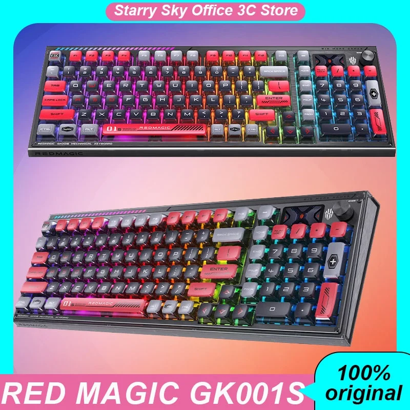 Red Magic Gk001s Mechanical Keyboard Wireless Bluetooth 3mode Screen Display Hot Swappable Rgb Customized Laptop Gaming Keyboard
Red Magic Gk001s Mechanical Keyboard Wireless Bluetooth 3mode Screen Display Hot Swappable Rgb Customized Laptop Gaming Keyboard