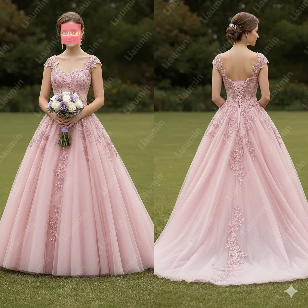 Розовое вечернее платье из тюля и кружева с аппликацией, роскошное женское платье на бретельках со шнуровкой для свадьбы, торжественных мероприятий и выпускных вечеров, индивидуальный пошив W22.13
Розовое вечернее платье из тюля и кружева с аппликацией, роскошное женское платье на бретельках со шнуровкой для свадьбы, торжественных мероприятий и выпускных вечеров, индивидуальный пошив W22.13