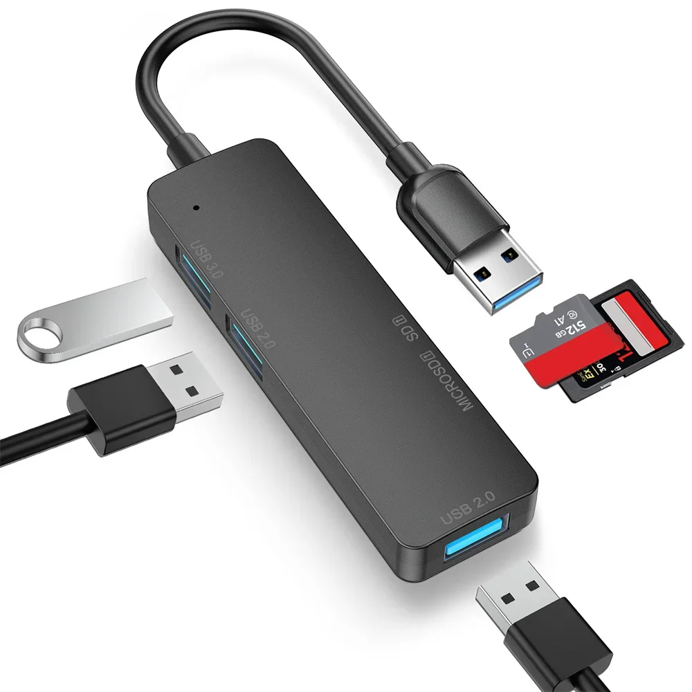 3 Port USB 3.0 HUB Card Reader C type c Splitter Mini 2 in 1 Cardreader for SD TF Micro Windows Vist
3 Port USB 3.0 HUB Card Reader C type c Splitter Mini 2 in 1 Cardreader for SD TF Micro Windows Vist