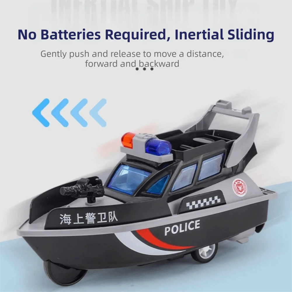 Impact-resistant Inertial Patrol Ship Model Toy Thickened No Battery Children's Toys Emulational Drop-resistant Slide Toy
Impact-resistant Inertial Patrol Ship Model Toy Thickened No Battery Children's Toys Emulational Drop-resistant Slide Toy
