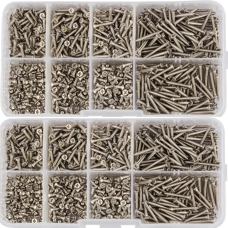800pcs M2 Self Tapping Screws Carbon steel nickel plated Ultrathin Cross Phillips Ultra Thin Flat Head Self Tapping Wood Screw
800pcs M2 Self Tapping Screws Carbon steel nickel plated Ultrathin Cross Phillips Ultra Thin Flat Head Self Tapping Wood Screw