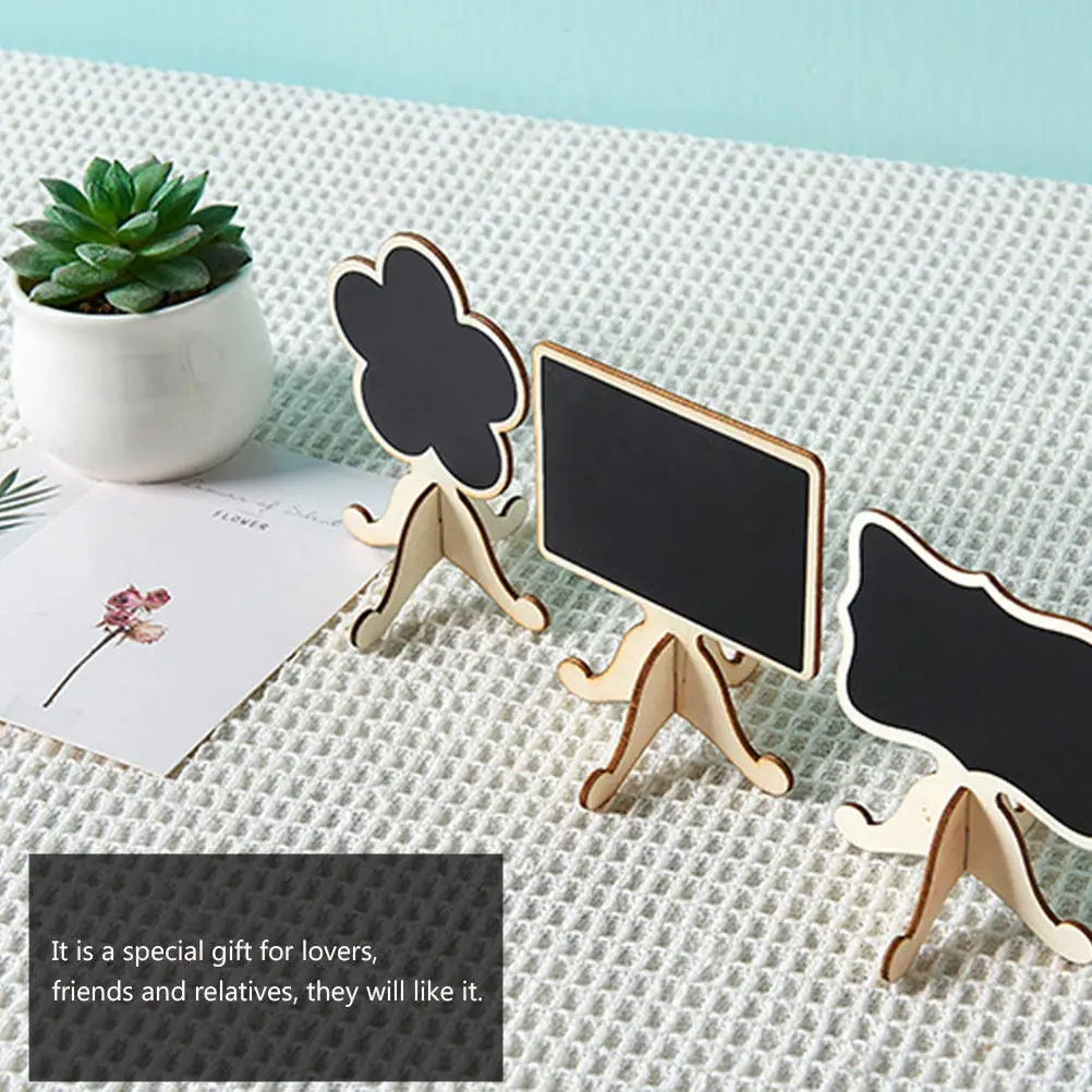 25Pcs Small Wooden Blackboard Display Chalkboard Desk Ornament Lightweight Message Board for Apartment Roommates Loved Ones Gift
25Pcs Small Wooden Blackboard Display Chalkboard Desk Ornament Lightweight Message Board for Apartment Roommates Loved Ones Gift