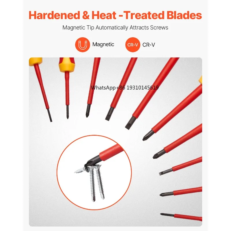 【From China】SucceBuy Insulated Screwdriver Set Professional Electrical Screwdriver Set 1000V Insulated Electrician Tool Set Magn
【From China】SucceBuy Insulated Screwdriver Set Professional Electrical Screwdriver Set 1000V Insulated Electrician Tool Set Magn