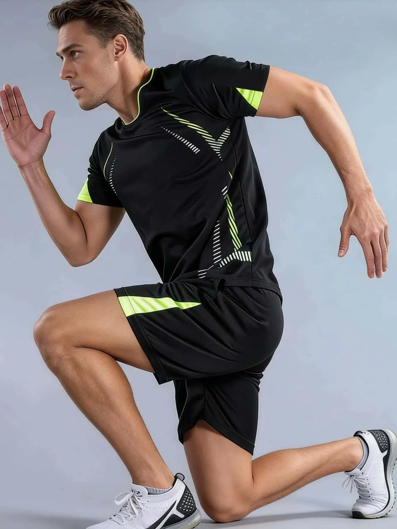 Men's Casual Comfortable T-Shirt And Short Pants Set Breathable Quick Dry Sport Outfit for Outdoor Travel
Men's Casual Comfortable T-Shirt And Short Pants Set Breathable Quick Dry Sport Outfit for Outdoor Travel