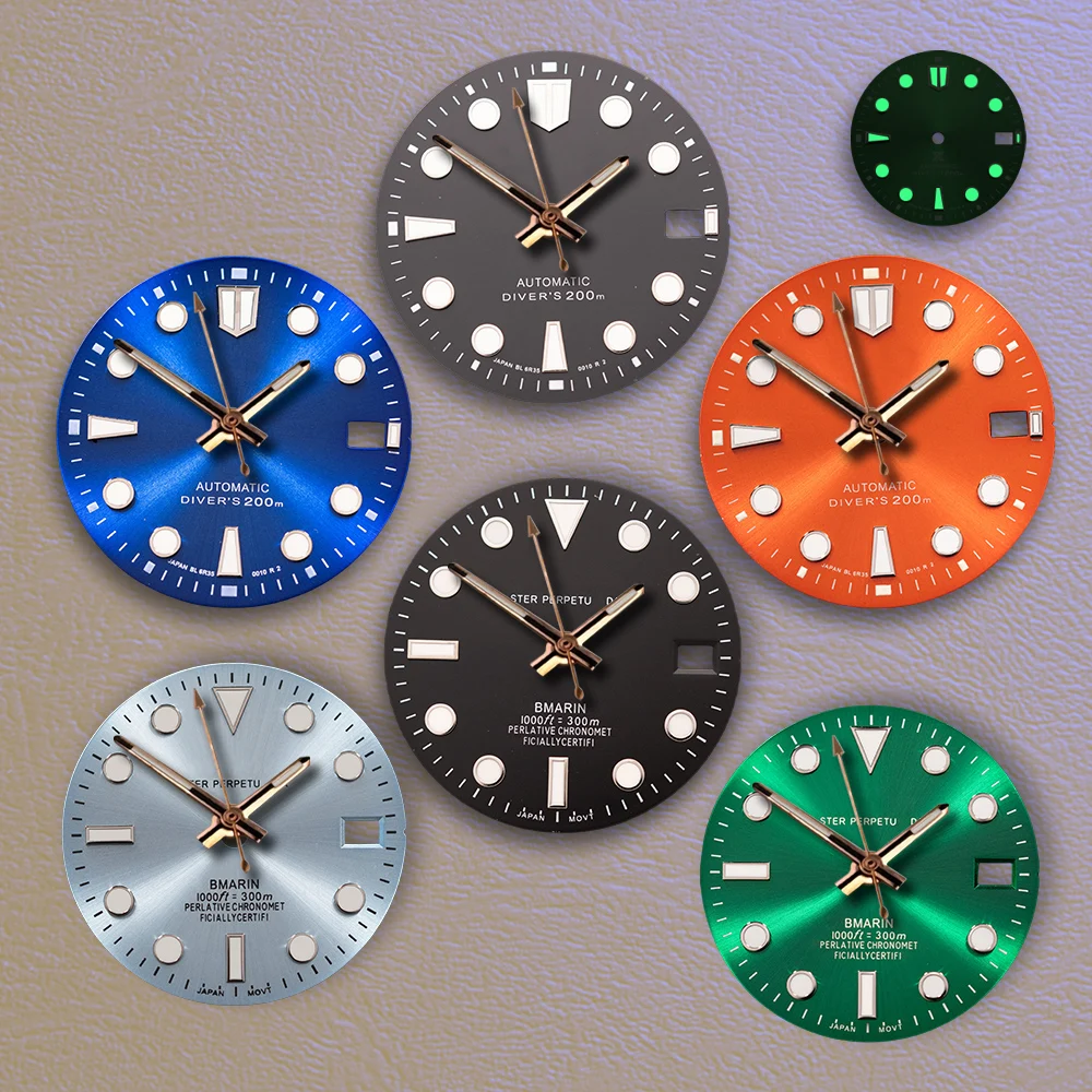 Sell Like Hotcakes 28.5mm S Logo Diver's Or Sub Dial Green Noctilucent Fit NH35/NH36 Movement Watch Modification Accessories
Sell Like Hotcakes 28.5mm S Logo Diver's Or Sub Dial Green Noctilucent Fit NH35/NH36 Movement Watch Modification Accessories