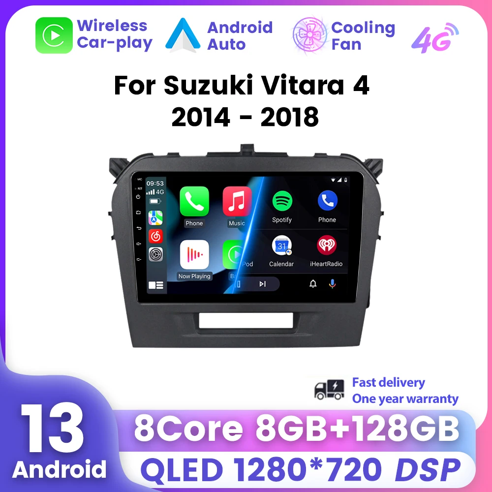 8G 128G Android Auto Carplay Car Radio Multimedia Video Player For Suzuki Vitara 2017 2018 2019 2020 QLED Screen GPS Navigation
8G 128G Android Auto Carplay Car Radio Multimedia Video Player For Suzuki Vitara 2017 2018 2019 2020 QLED Screen GPS Navigation