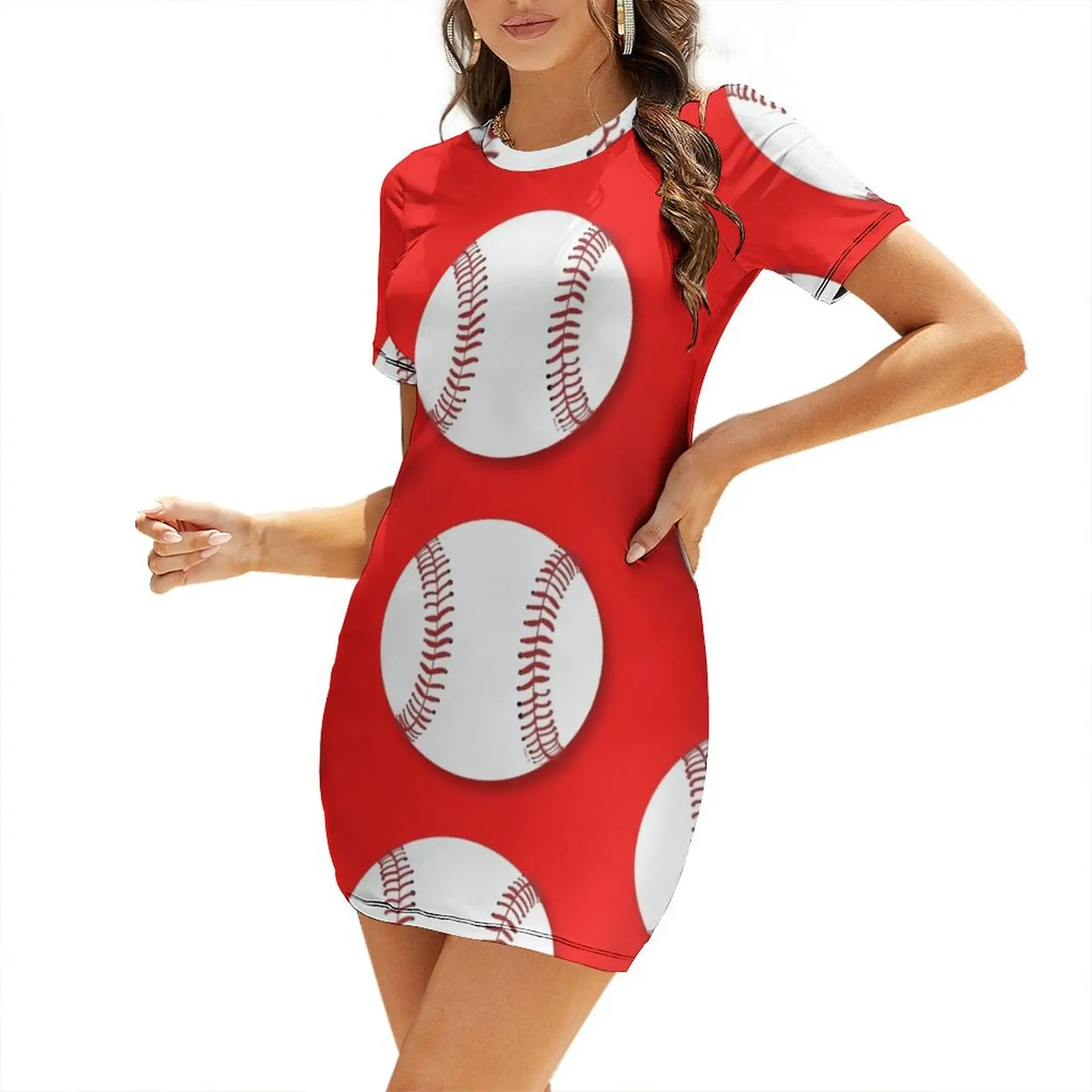 Baseball Short Sleeved Dress Woman fashion luxury evening dresses 2024 clothes
Baseball Short Sleeved Dress Woman fashion luxury evening dresses 2024 clothes